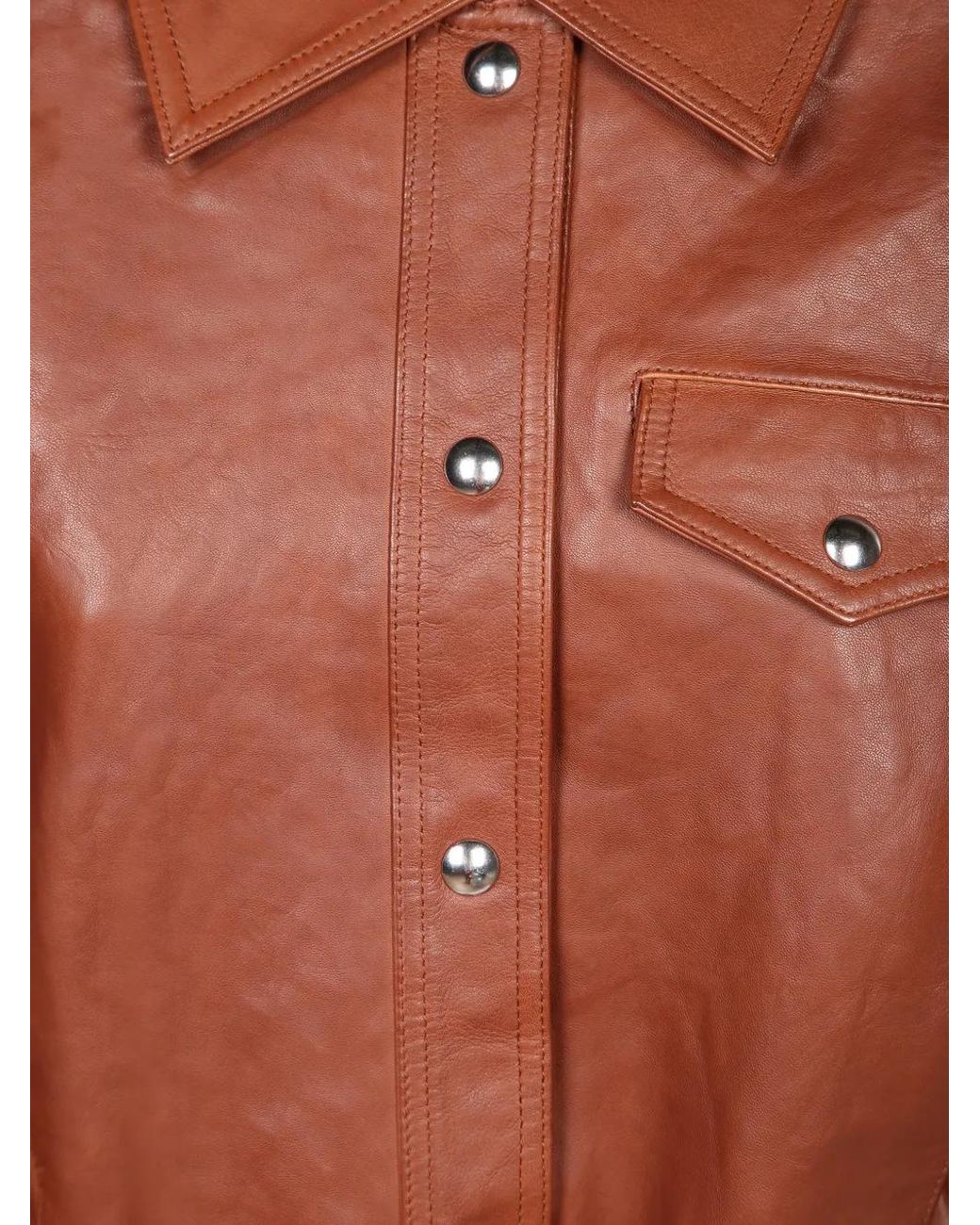 IRO Brown Rapha Leather Jacket