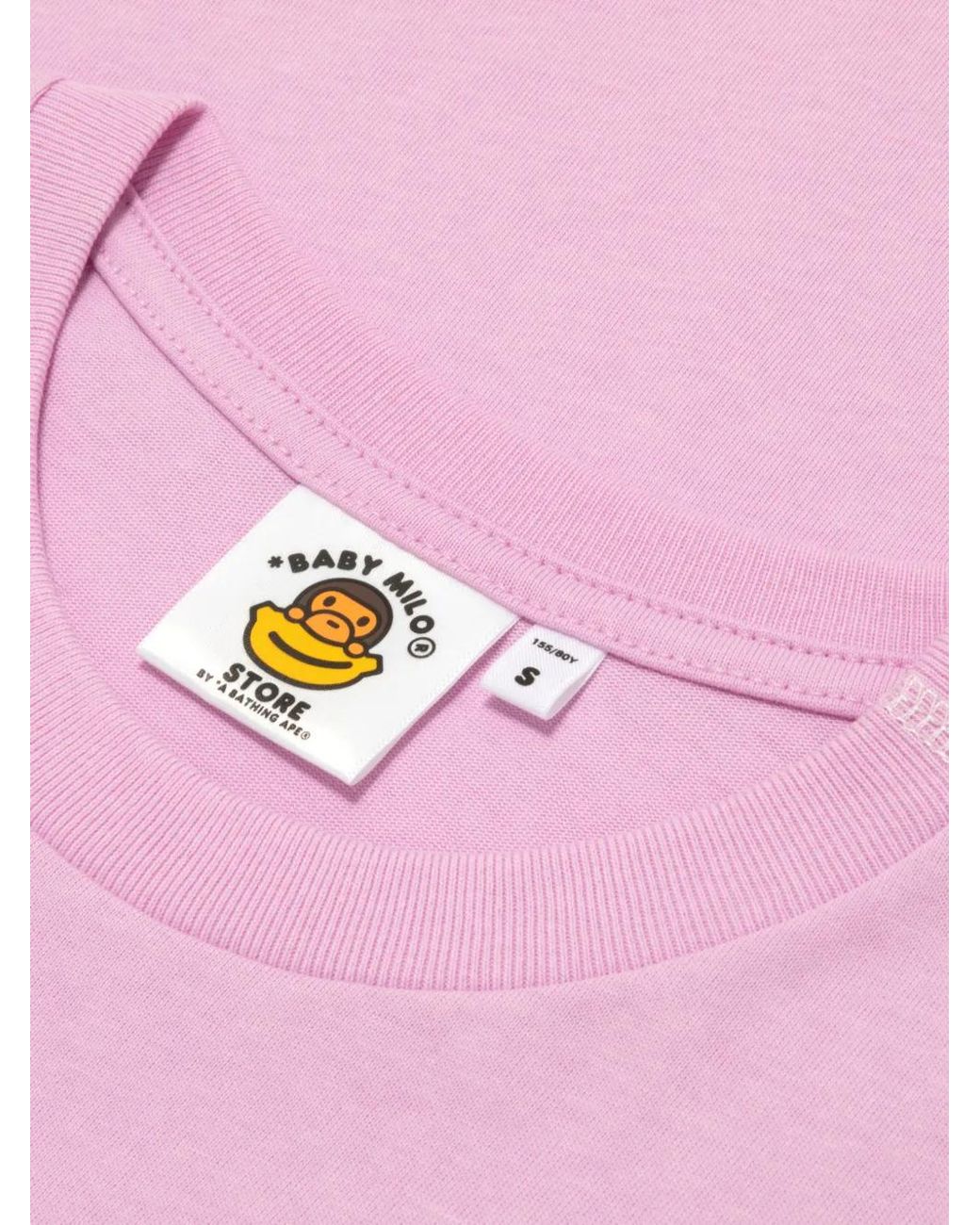 *BABY MILO® STORE BY *A BATHING APE® Pink Graphic-Print T-Shirt