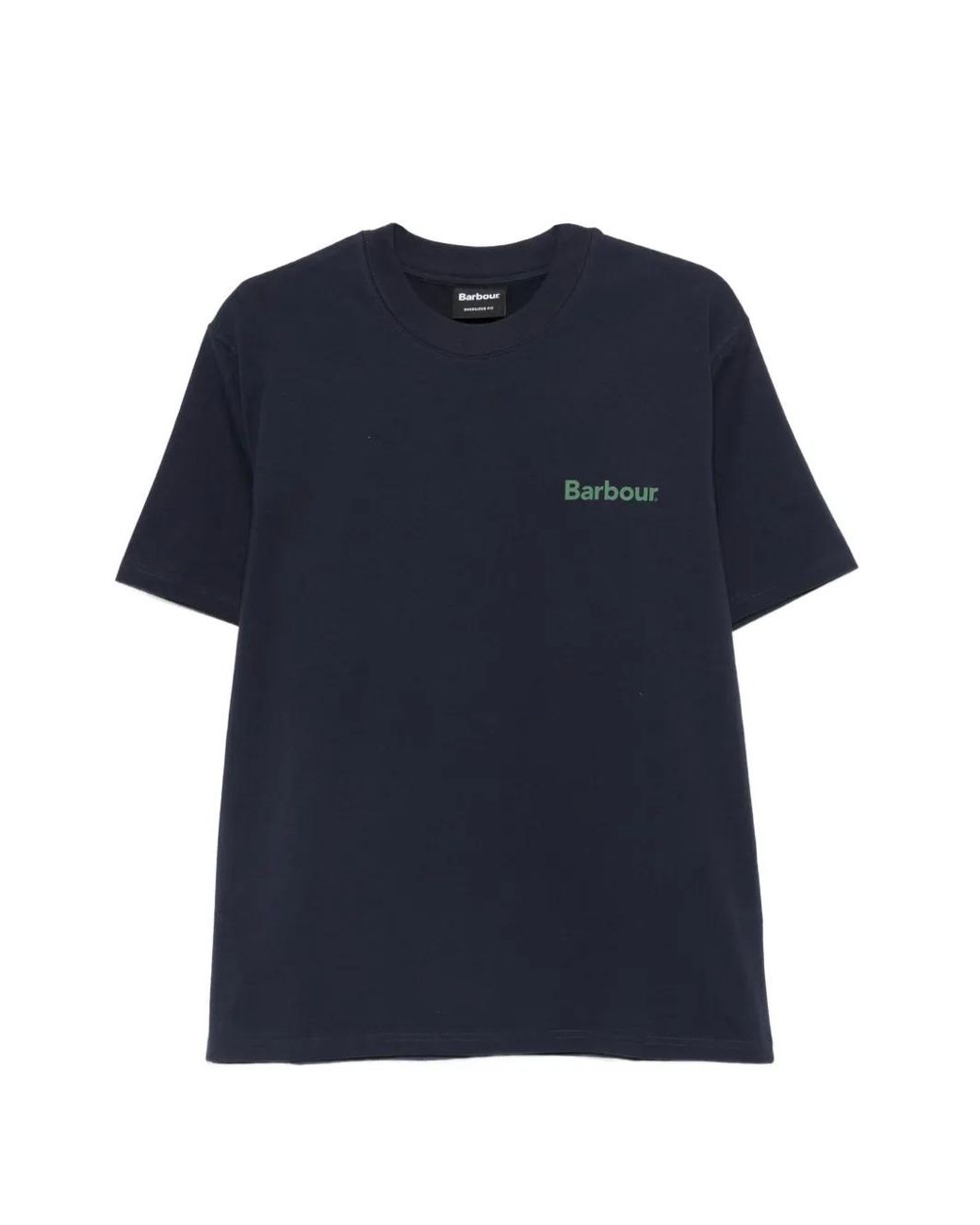 Barbour Blue Logo-Print T-Shirt for men