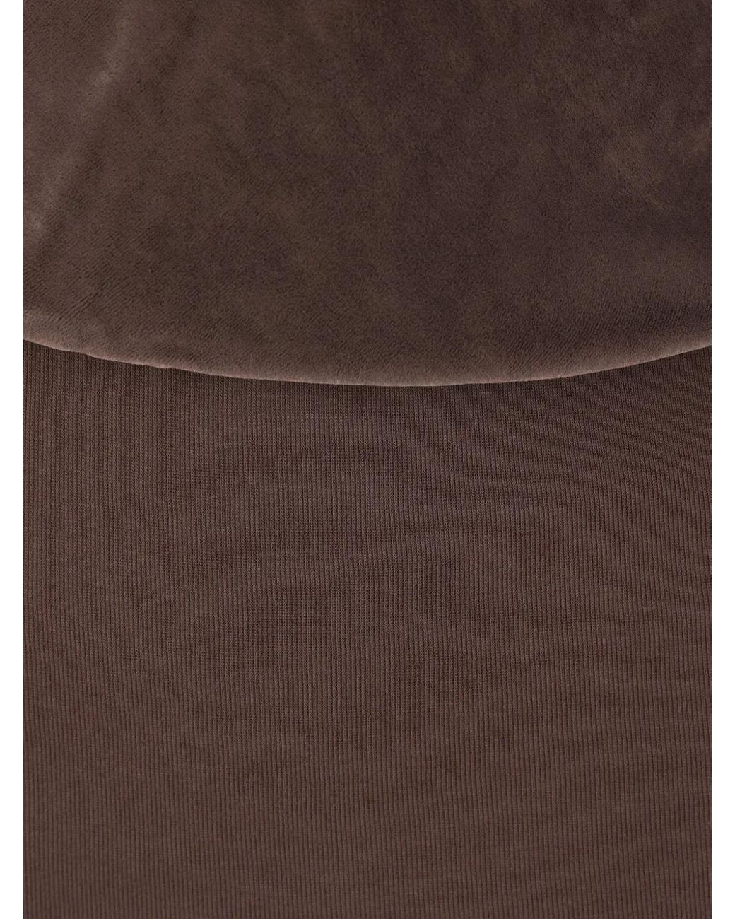 Rick Owens Top Met Col in het Brown