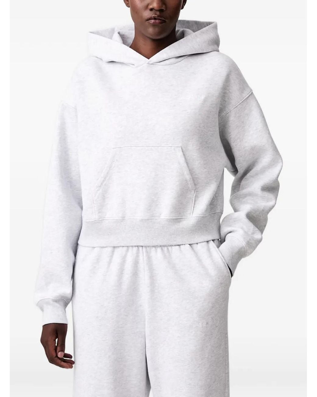 Sporty & Rich White Logo-Embroidered Hoodie