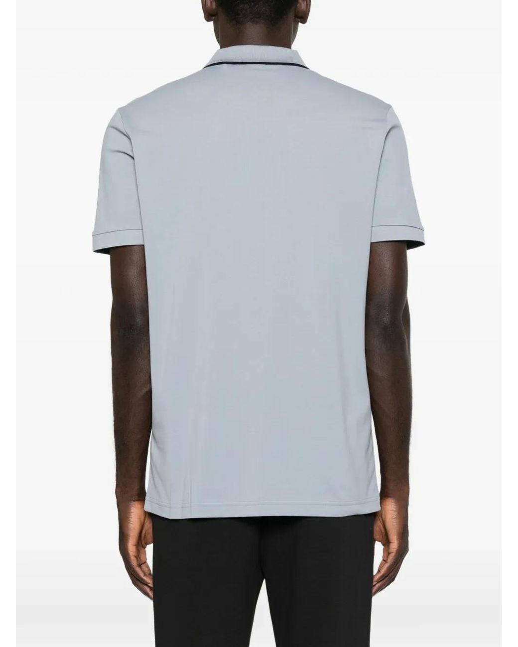 Boss Gray Active Slim-Fit Polo Shirt for men