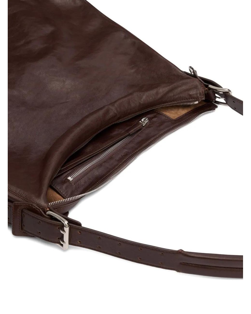 Lemaire Purple Belted Shoulder Bag