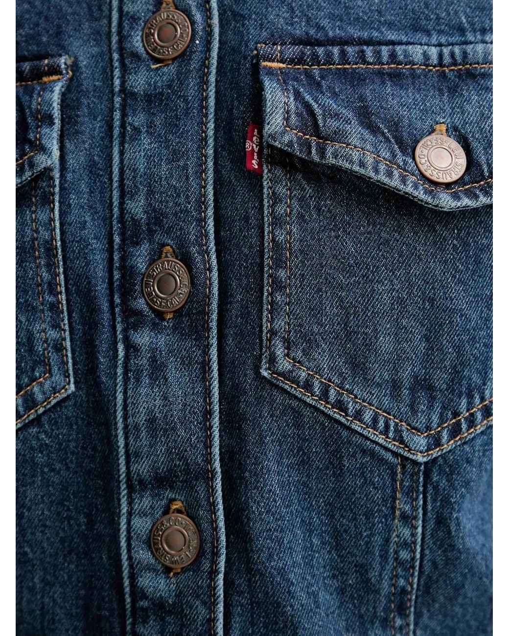 Levi's Blue Flynn Denim Mini Dress