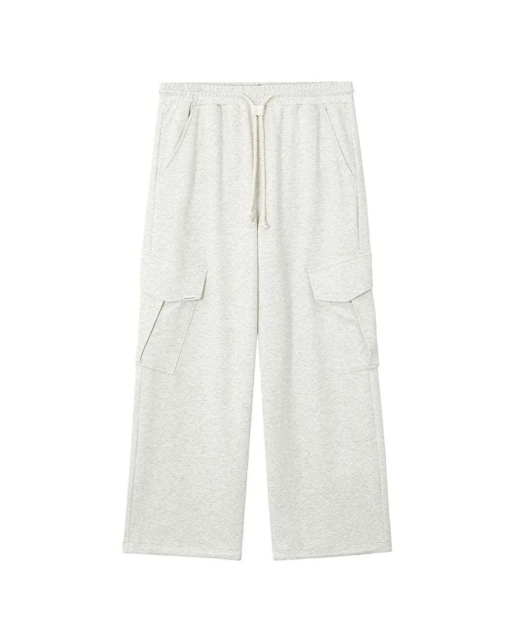 FIVE CM White Drawstring Track Pants for men