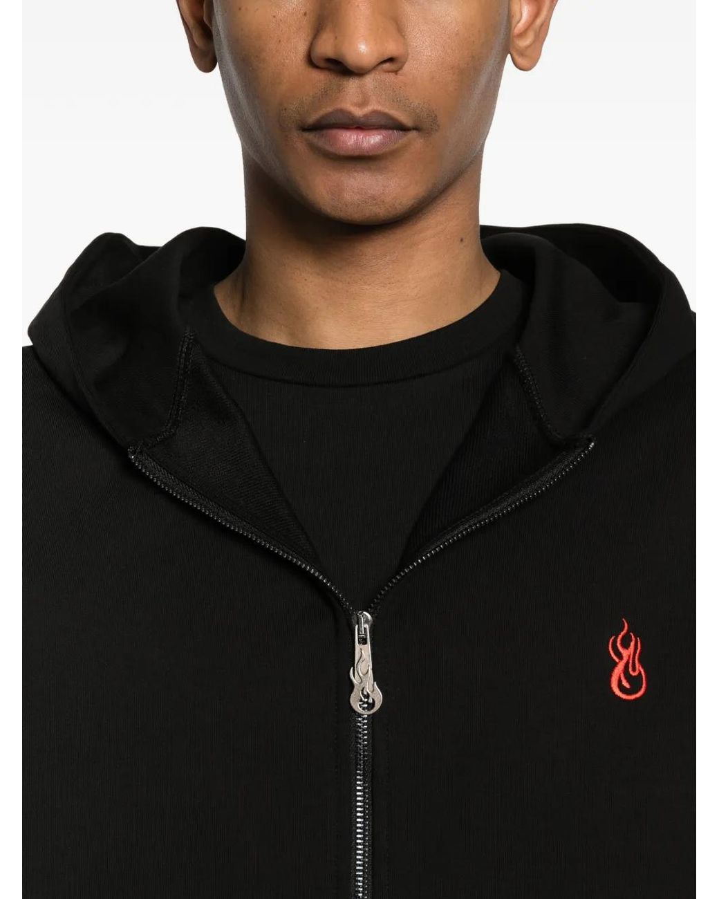 Vision Of Super Black Zip-Up Hoodie for men