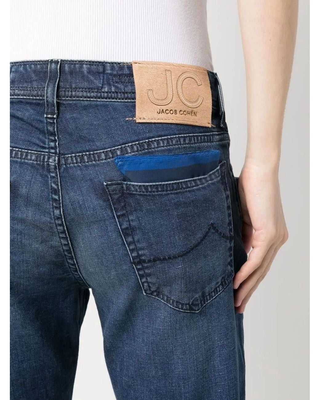Jacob Cohen Blue Bard Straight-Leg Jeans for men