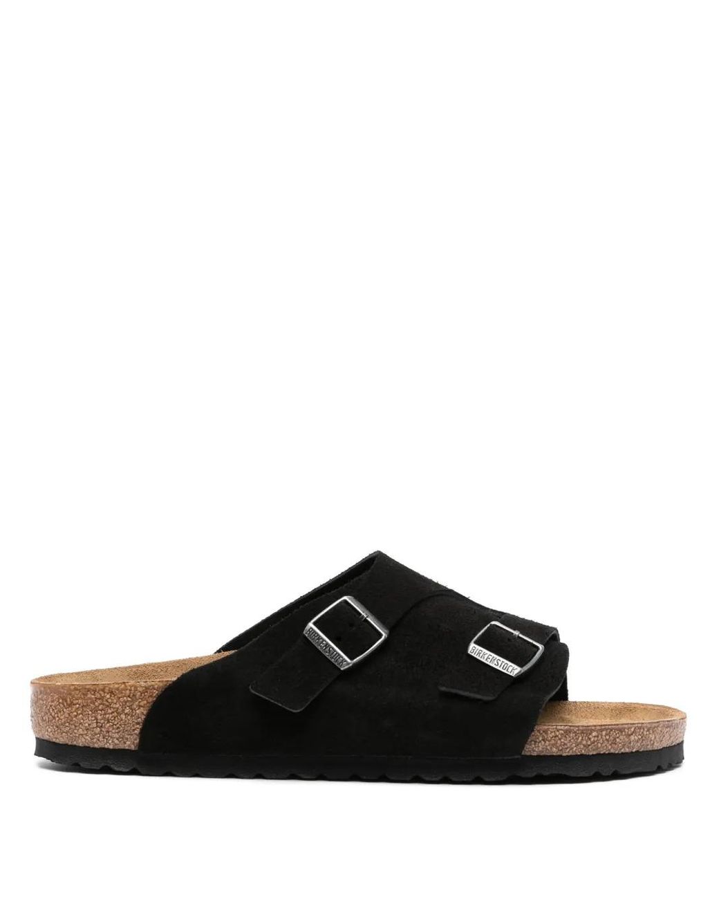 Birkenstock Black Zürich Suede Sandals