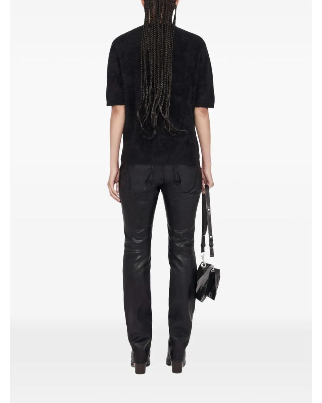 AllSaints Black Ada Cashmere Relaxed-Fit T-Shirt