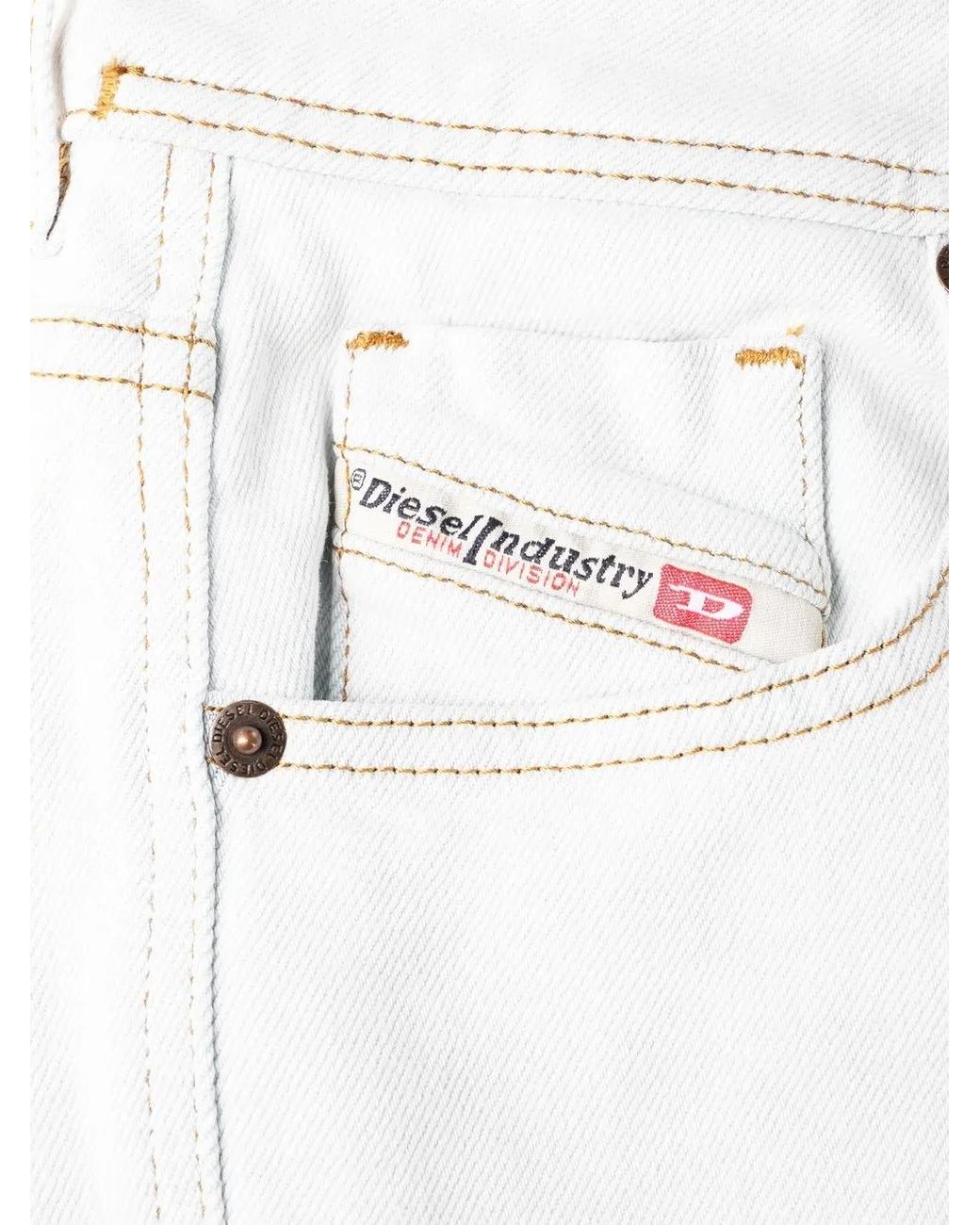 DIESEL White 2004 Tapered Jeans
