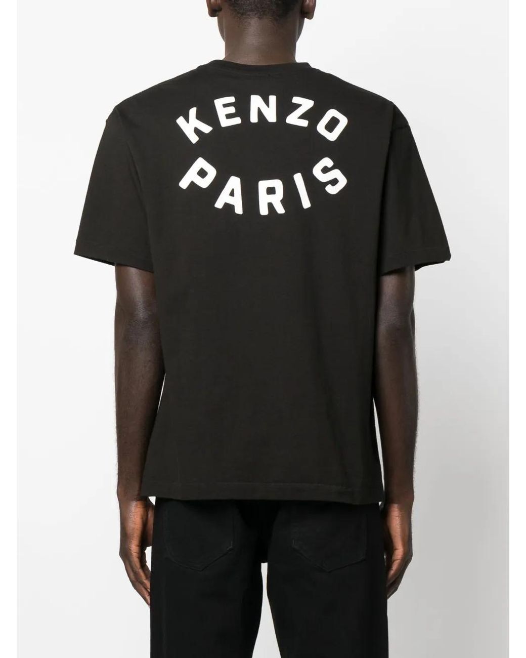 KENZO Black Oversized T-Shirt With Target Print for men