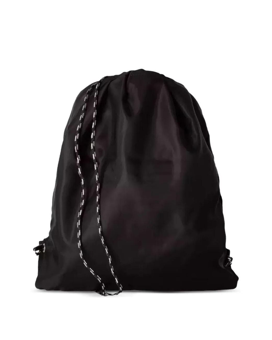 Neil Barrett Black Thunder Bolt Drawstring Backpack Bag for men