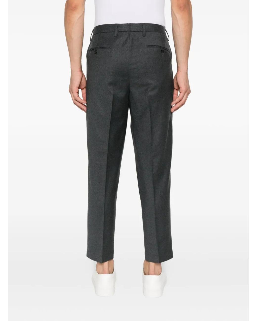 Briglia 1949 Gray Pleated-Pocket Trousers for men