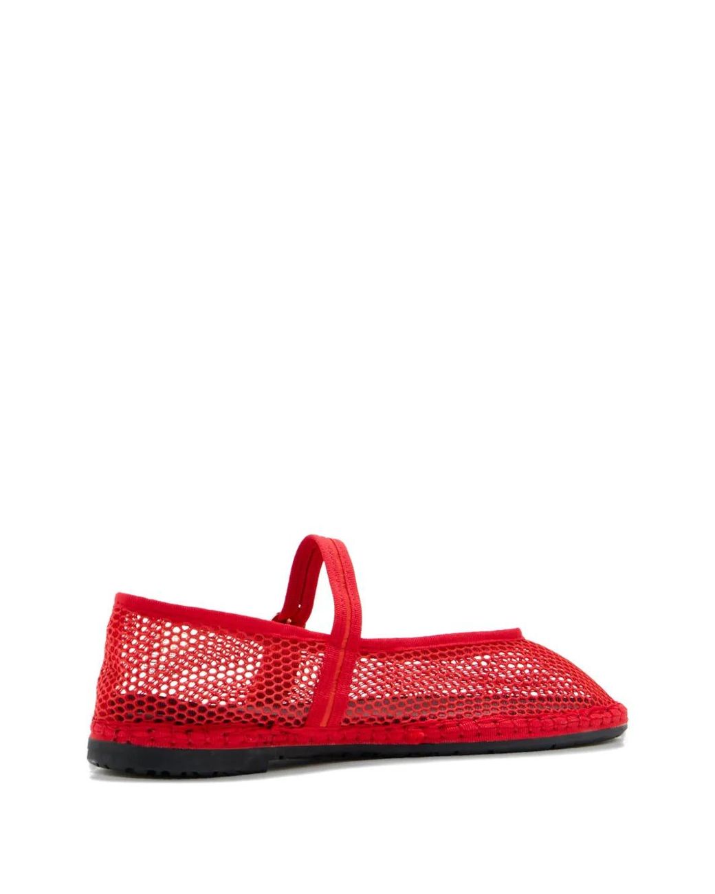 Flabelus Red Isabella Mesh Strap Espadrilles