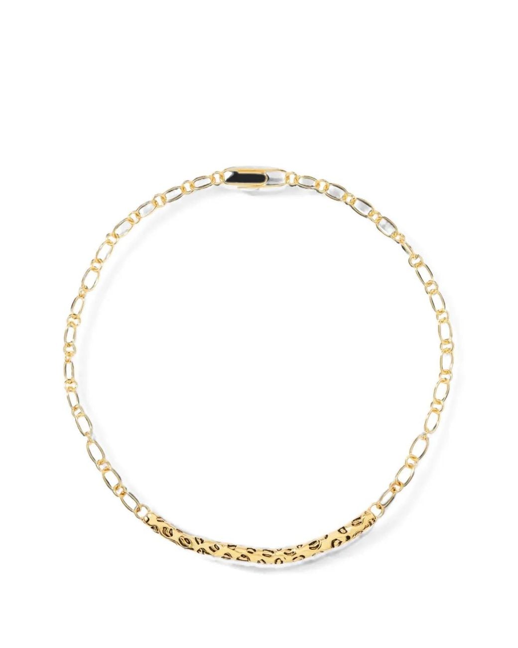 Aurelie Bidermann Metallic Imbali Leopard-Print Necklace