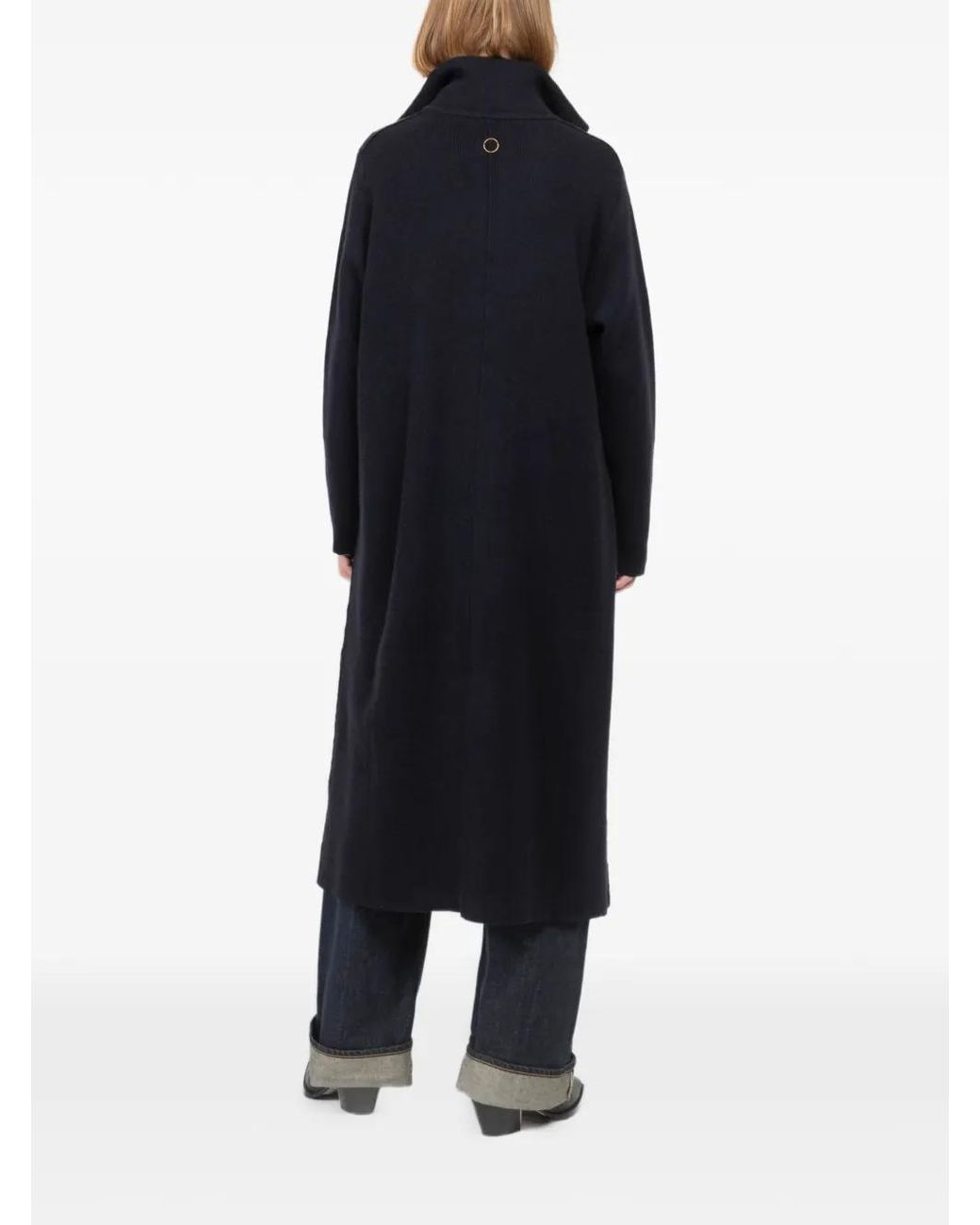 Oyuna Blue Olamu Reversible Pocket Long Coat
