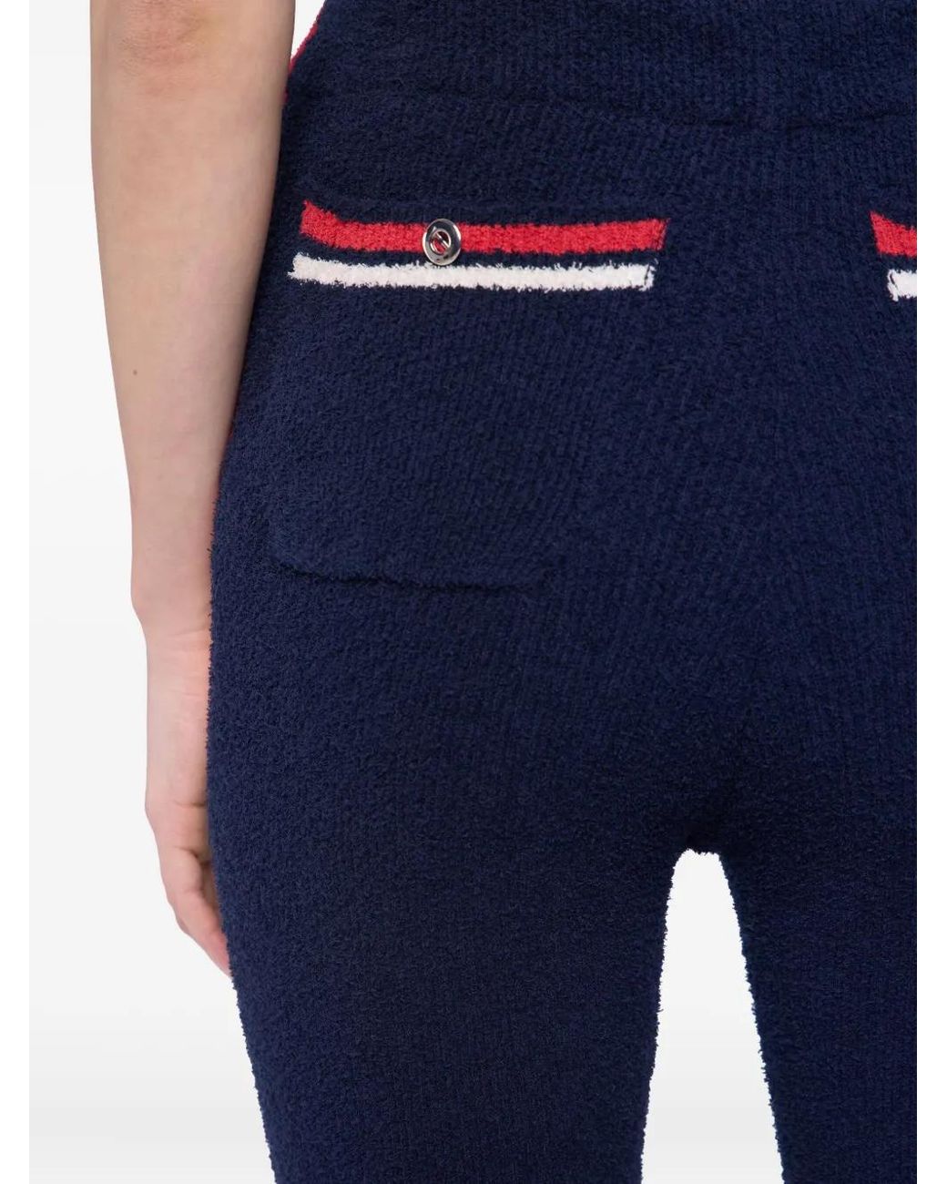 Rabanne Blue Knitted Trousers