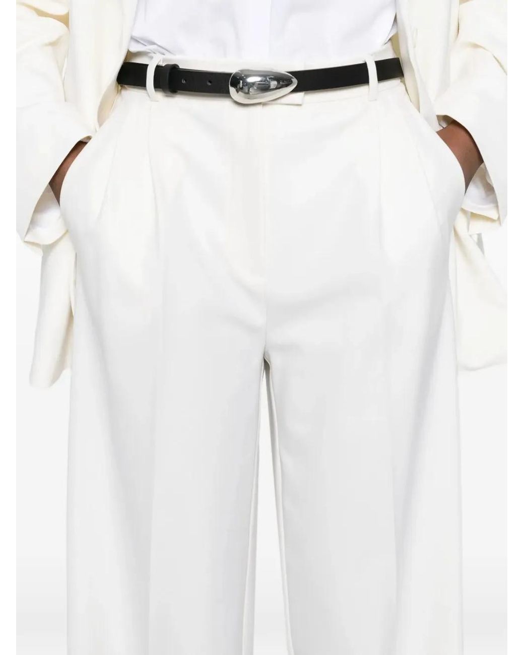 MEDEA Straight Broek in het White