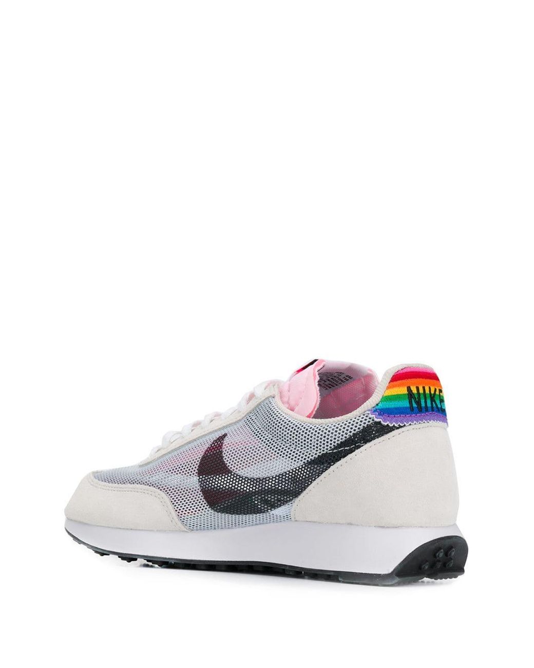 Nike Rainbow Detail Mesh Sneakers in White | Lyst