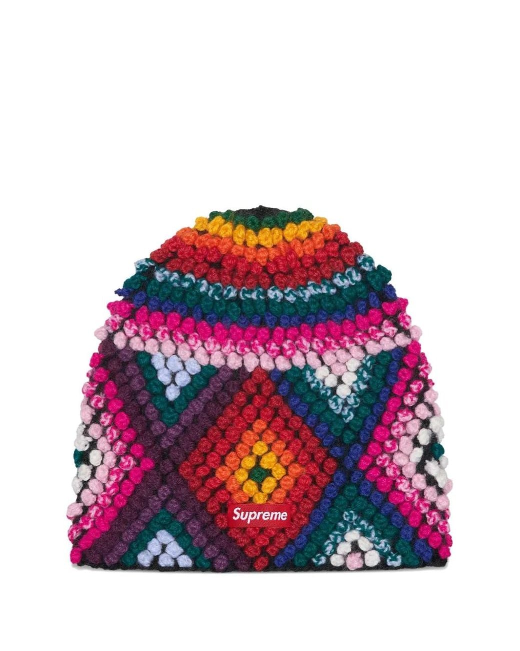 帽子 Supreme Textured Knit Beanie Multicolor Supreme Textured-Knit Beanie Hat for Men | Lyst