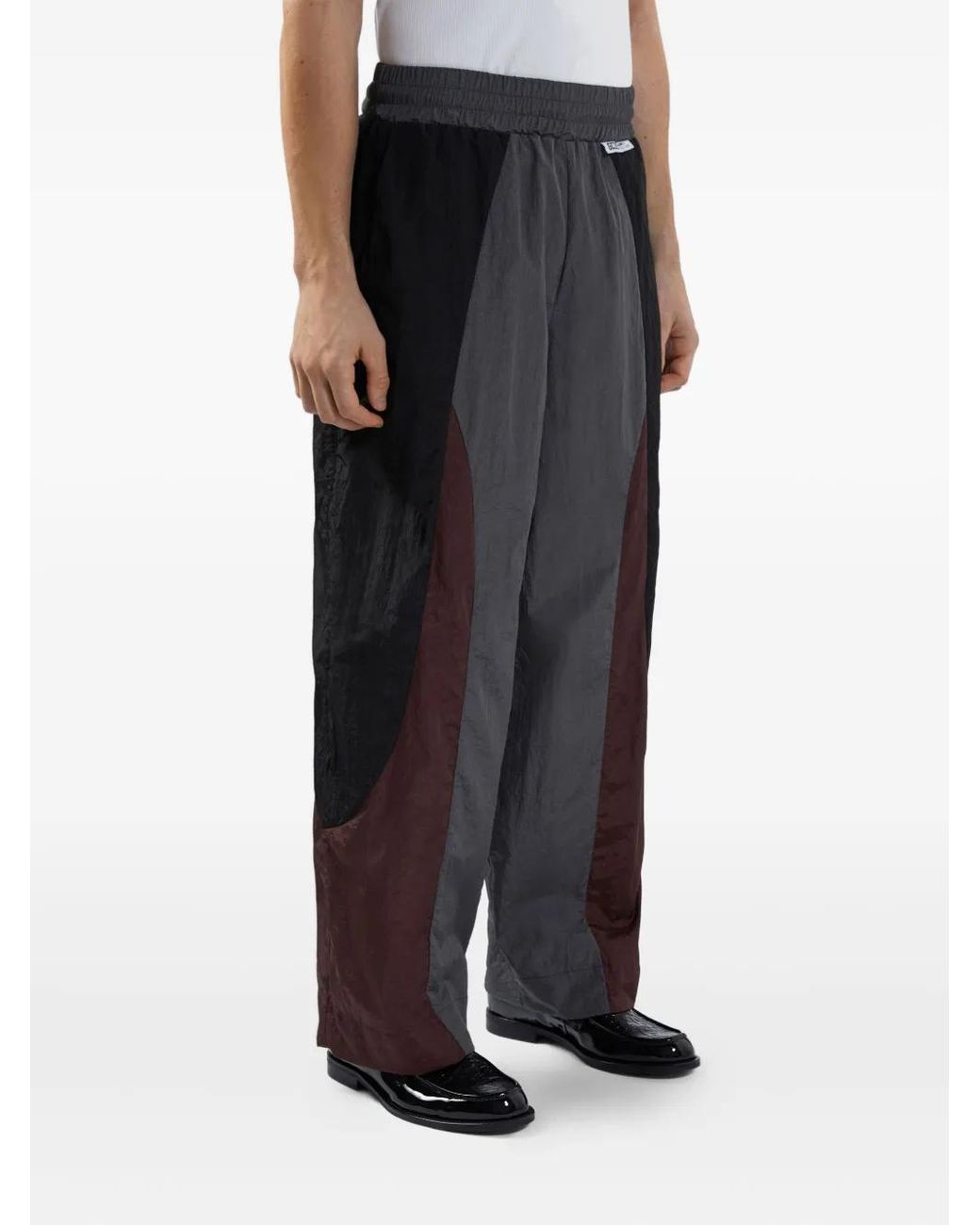Gcds Black Colour-Block Trousers