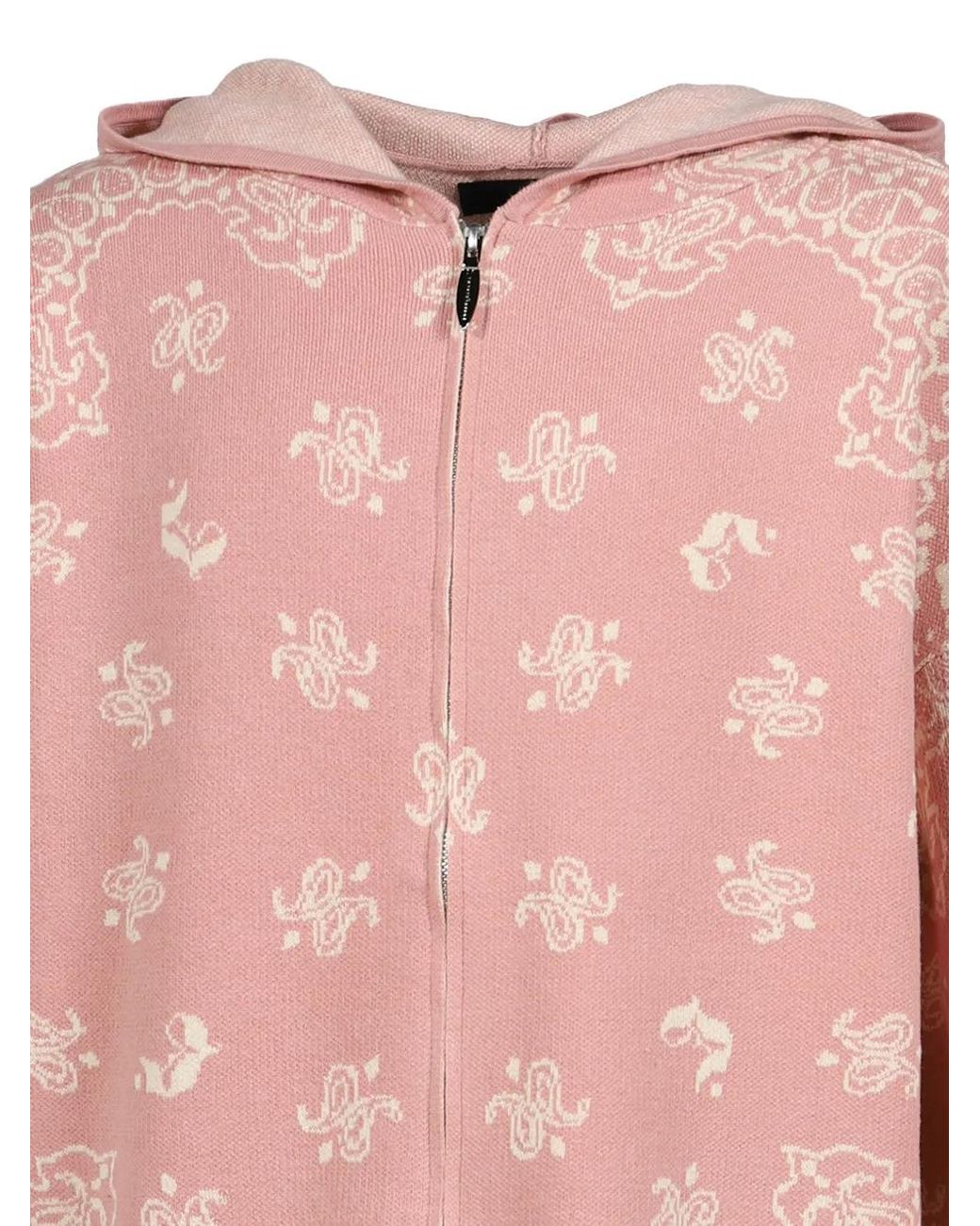 JUN/NAKAYAMA Pink Paisley-Jacquard Hoodie for men