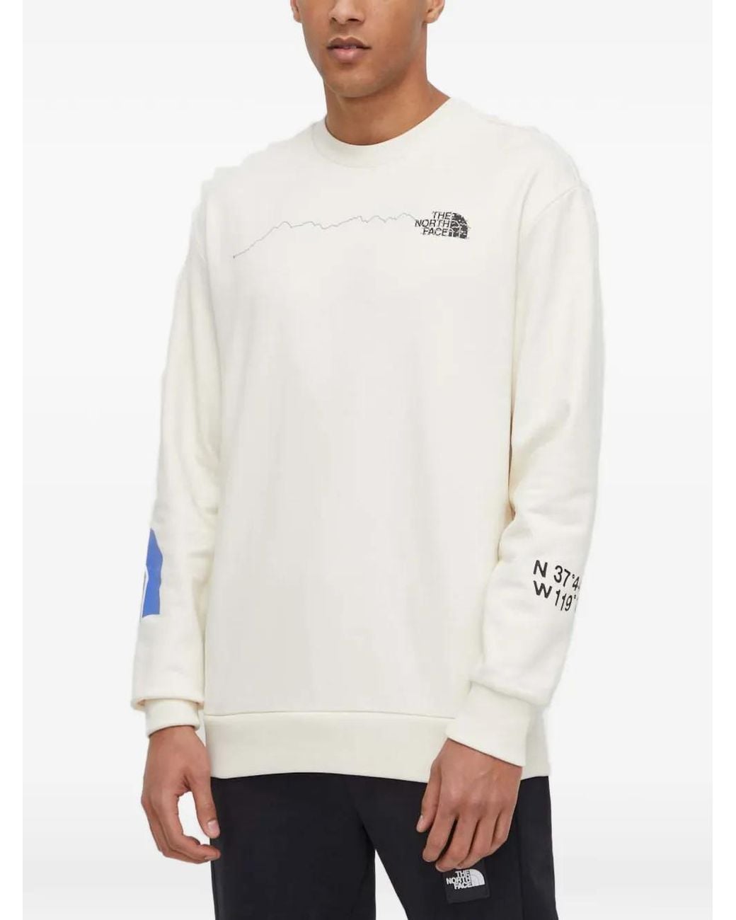 The North Face White Logo-Print Sweater for men