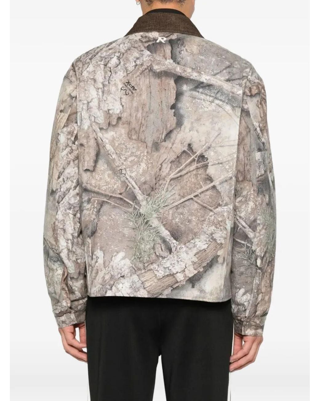 Represent Gray Realtree Camo-Print Jacket for men