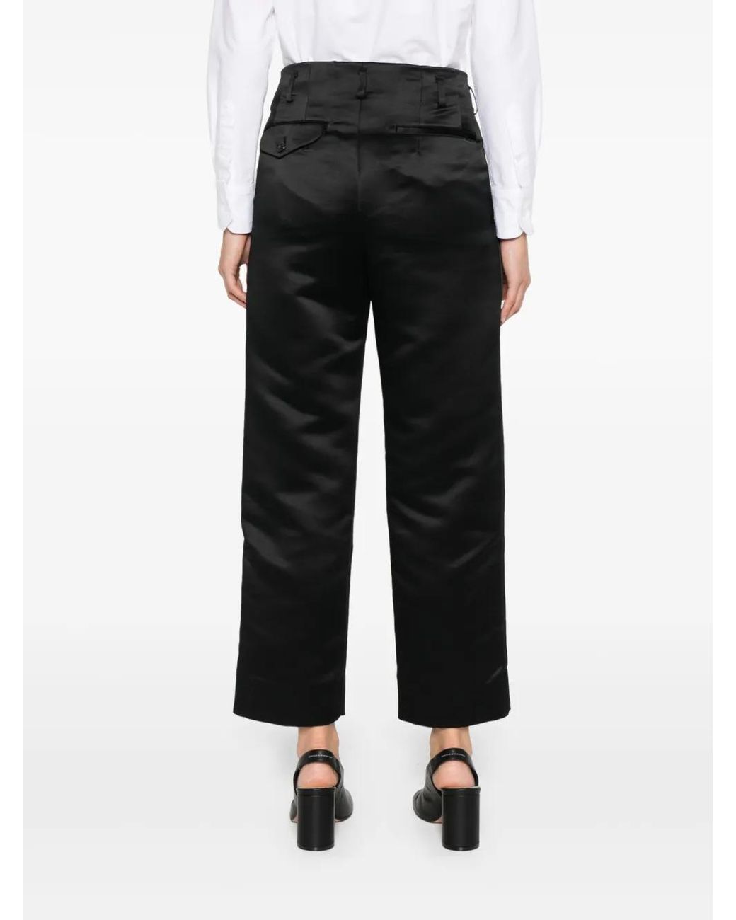 Comme des Garçons Black Cropped Tailored Trousers