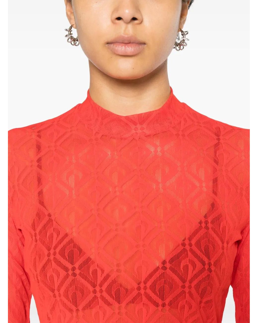 MARINE SERRE Red Moon Diamond T-Shirt