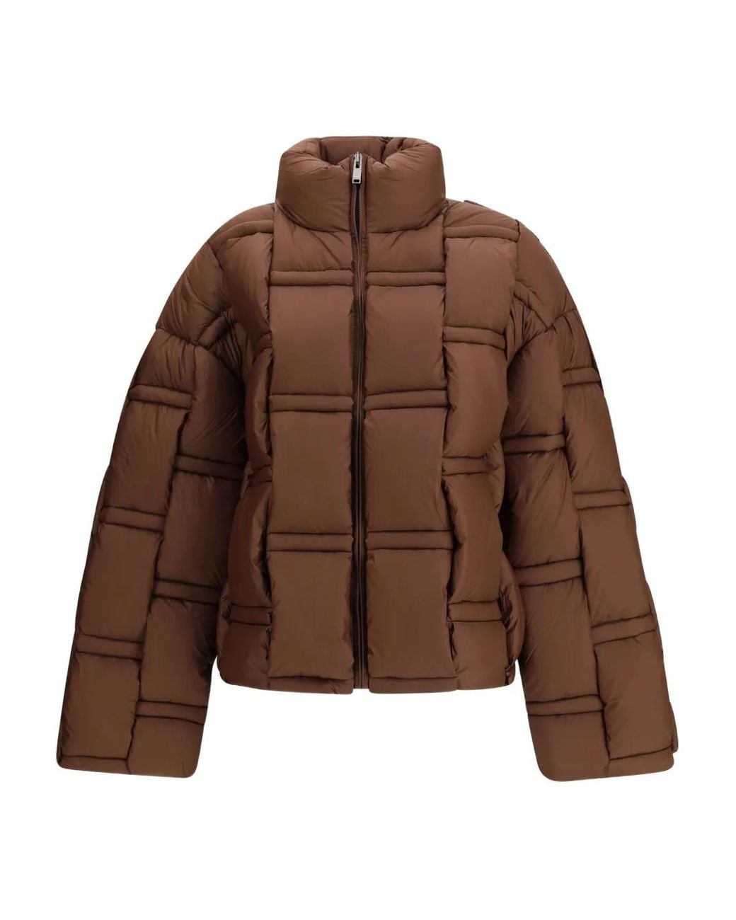 RAXXY Brown Padded-Zip Puffer Jacket