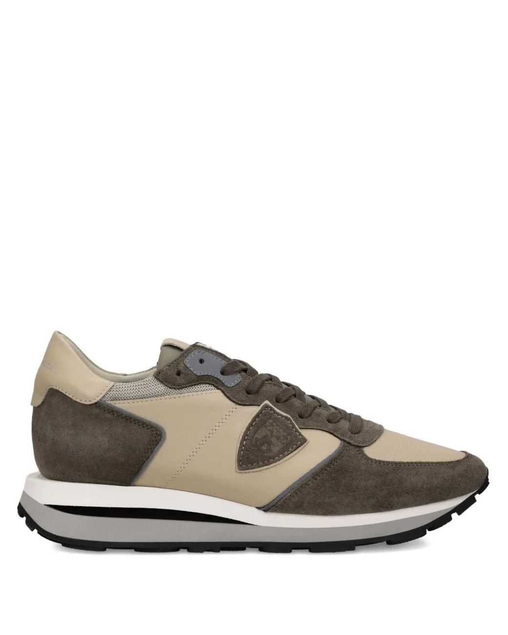 Philippe Model Brown Tropaz Haute Suede-Panel Sneakers for men
