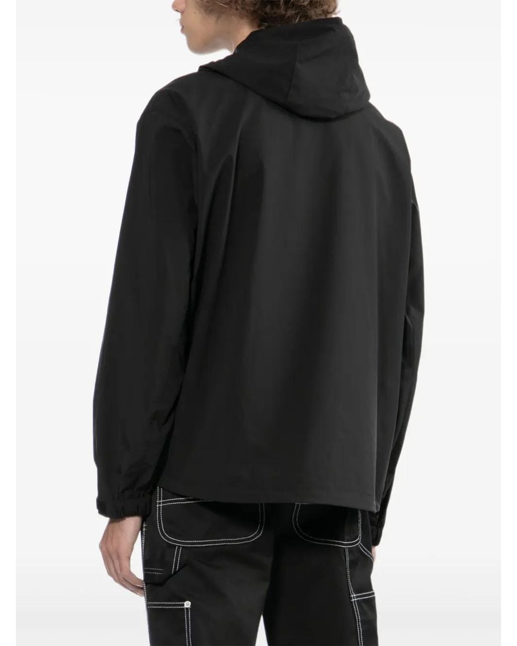 Chocoolate Black Logo-Print Jacket for men