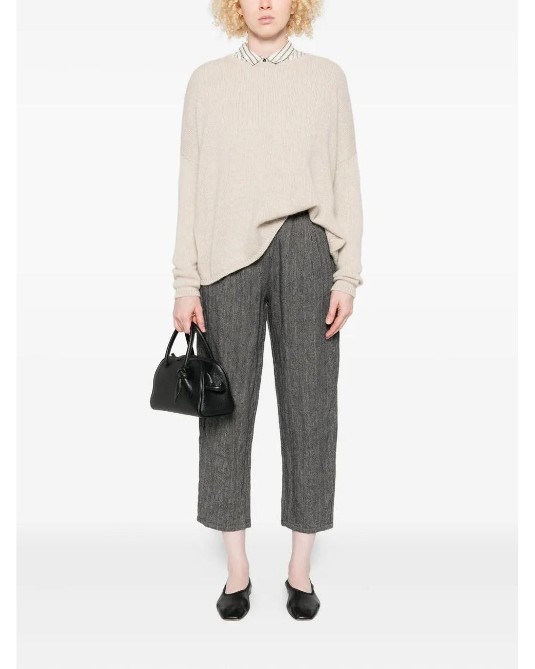 Apuntob Natural Round-Neck Sweater