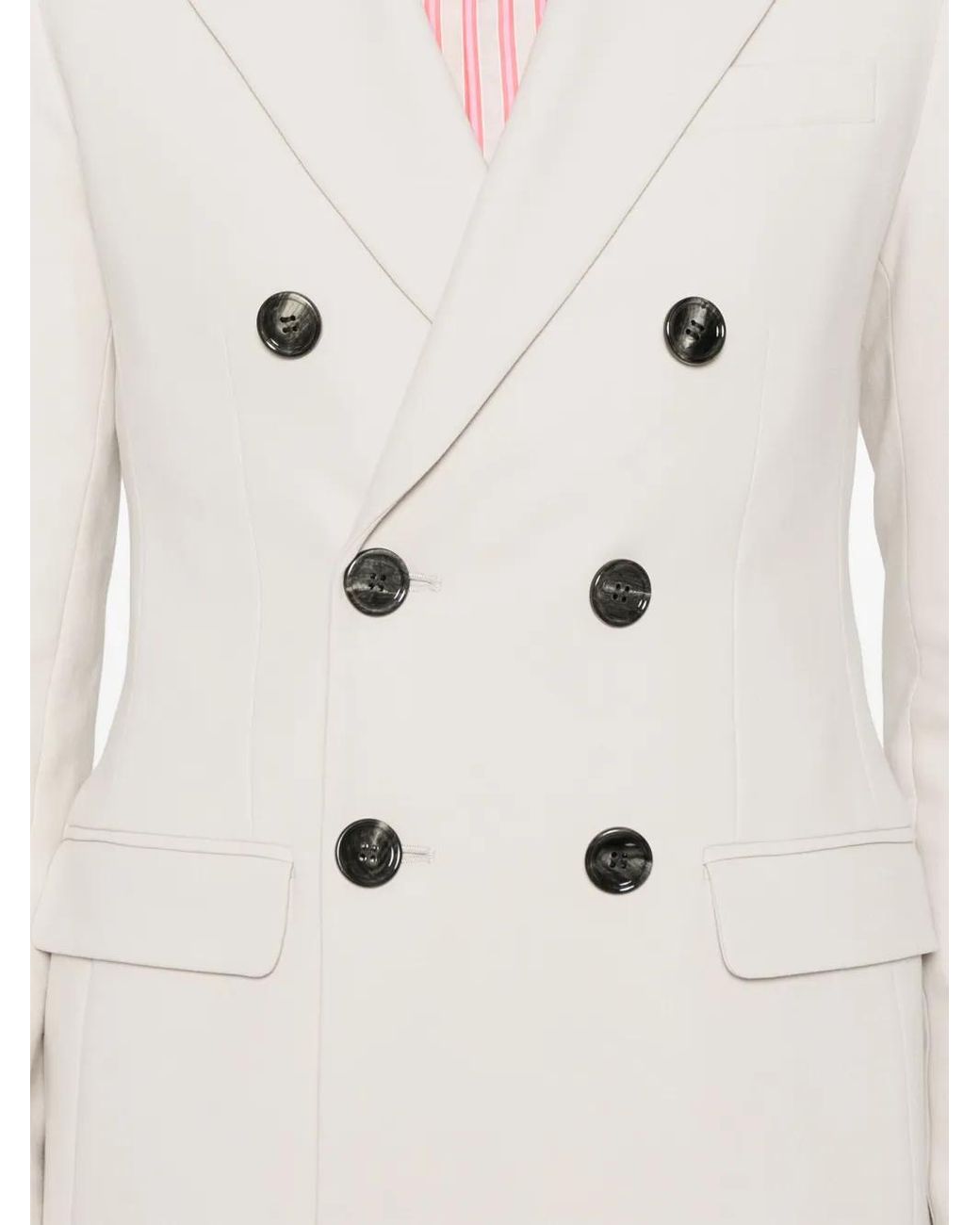 AMI Natural Tailored Double-Breasted Blazer