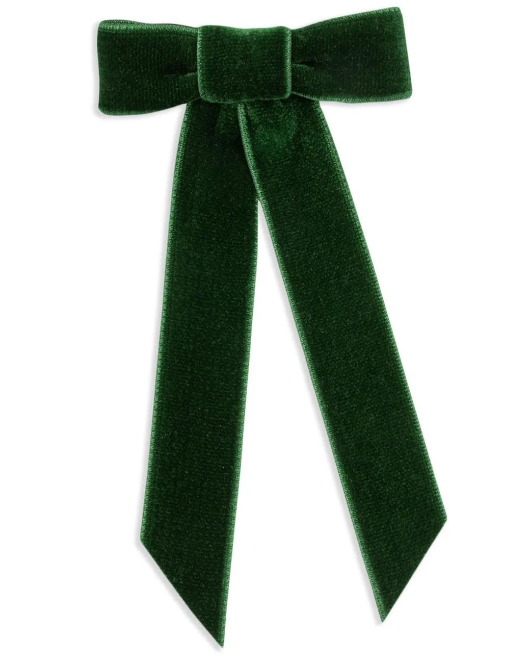 Jennifer Behr Green Velvet Bow