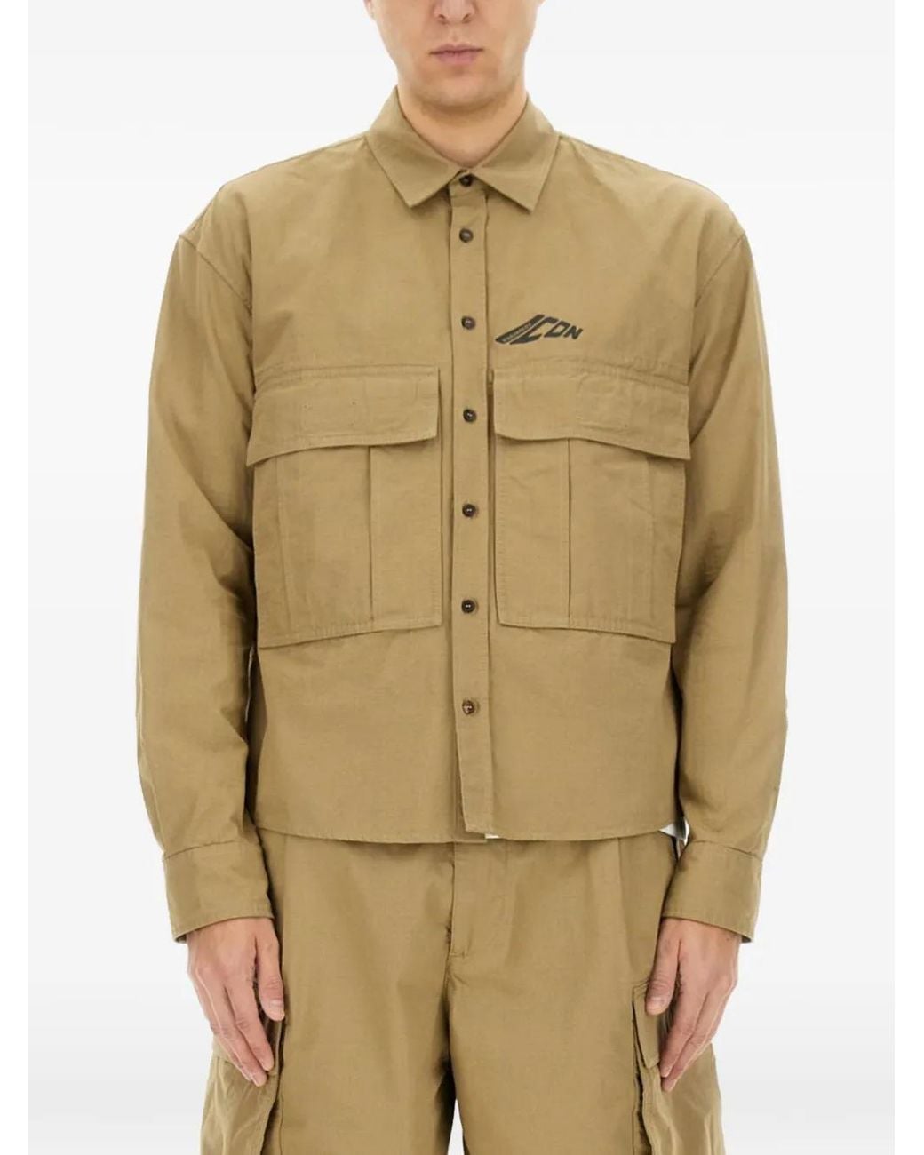 DSquared² Natural Logo-Print Shirt for men