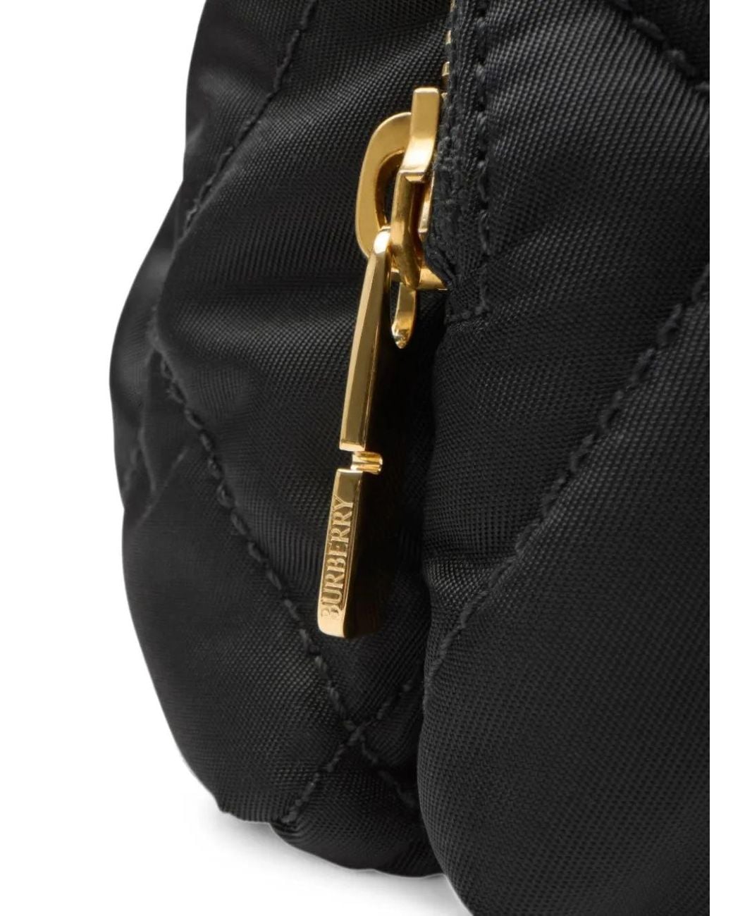 Burberry Black Horseshoe Mini Nylon Backpack