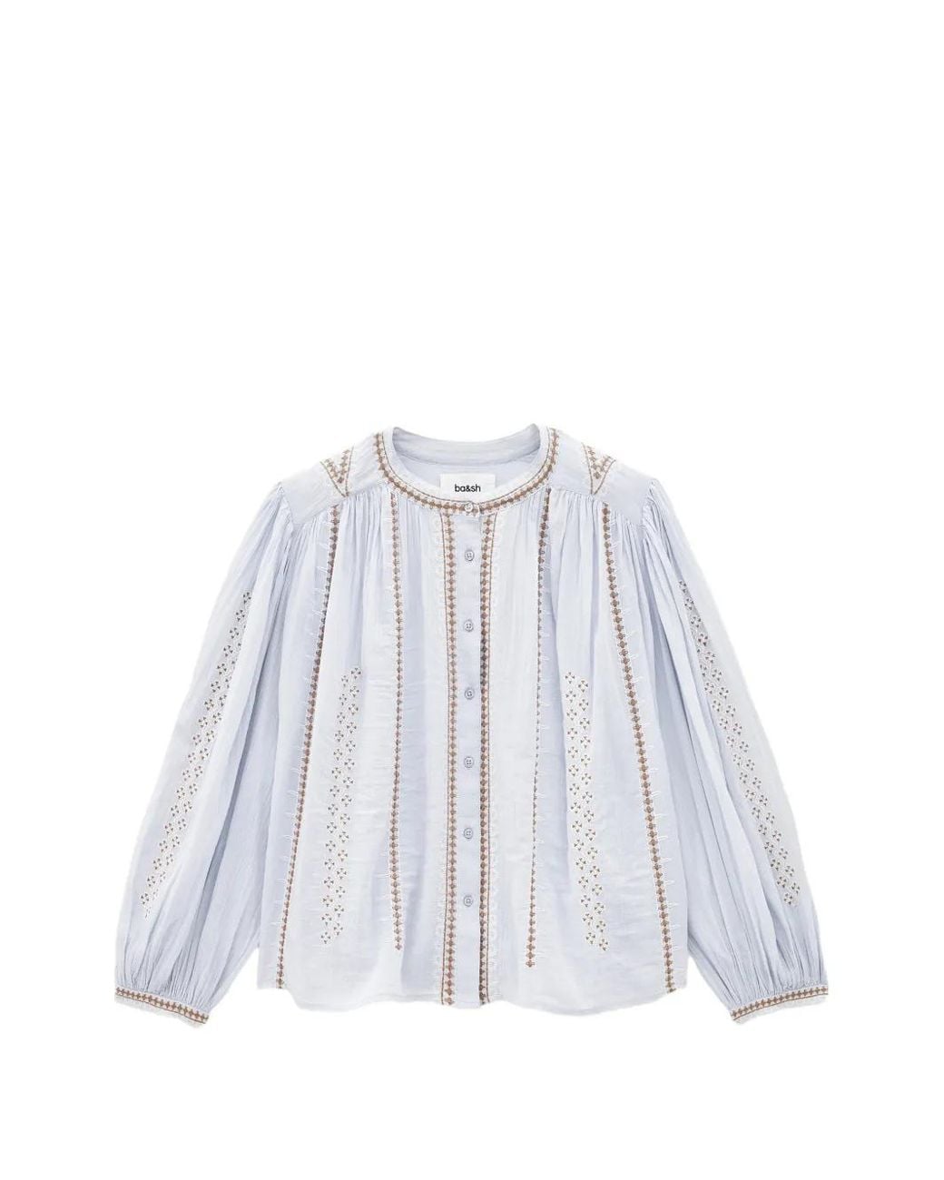 Ba&sh Mona Blouse Met Ballonmouwen in het White