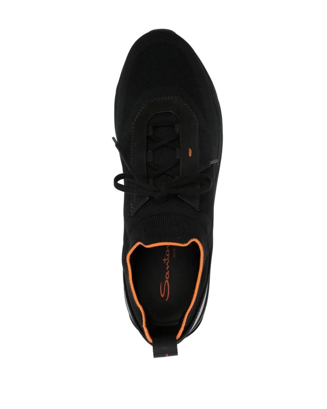 Santoni Sneakers Mit Stretchstrick in Black für Herren