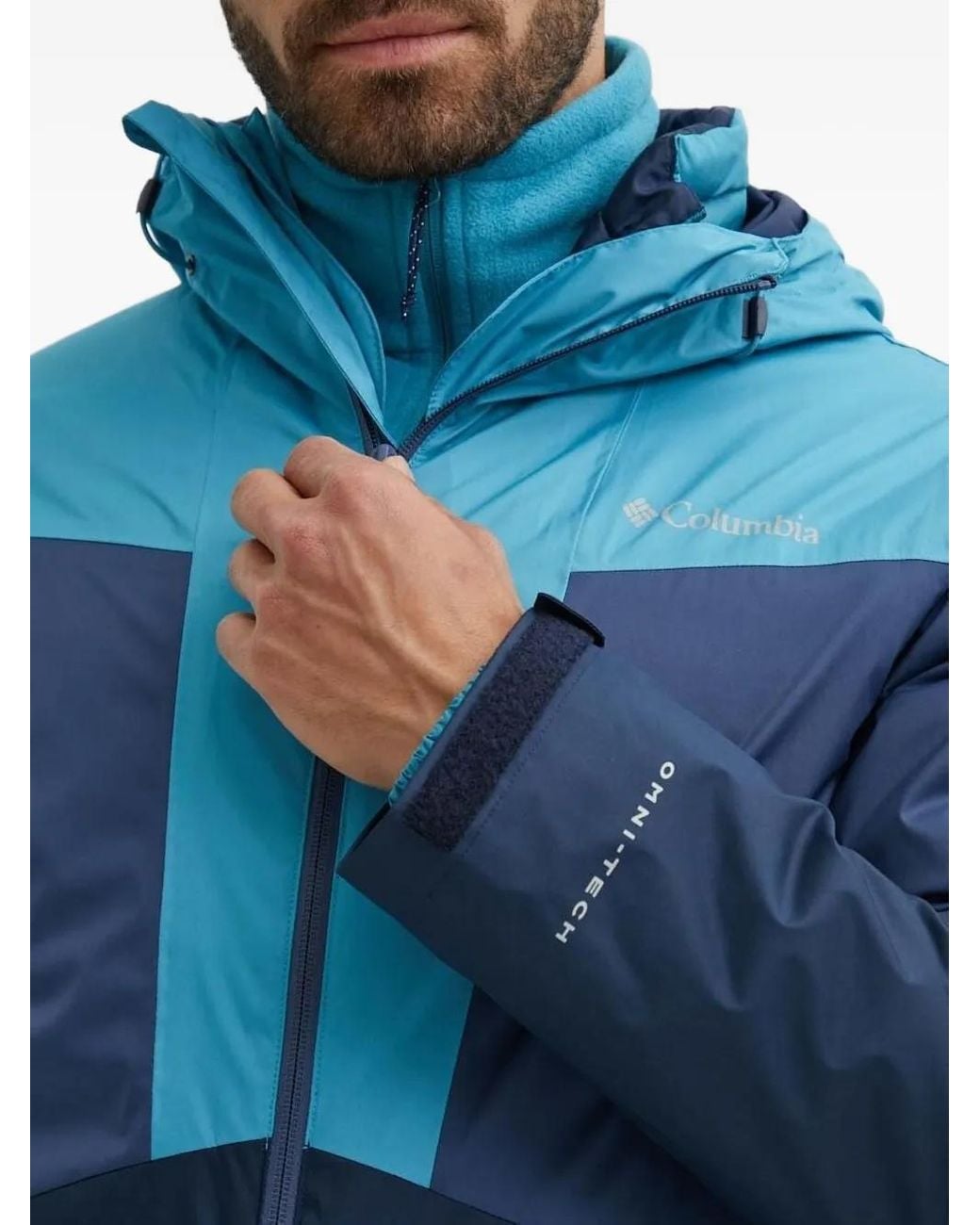 Columbia Blue Wallowa Park Hooded Jacket for men