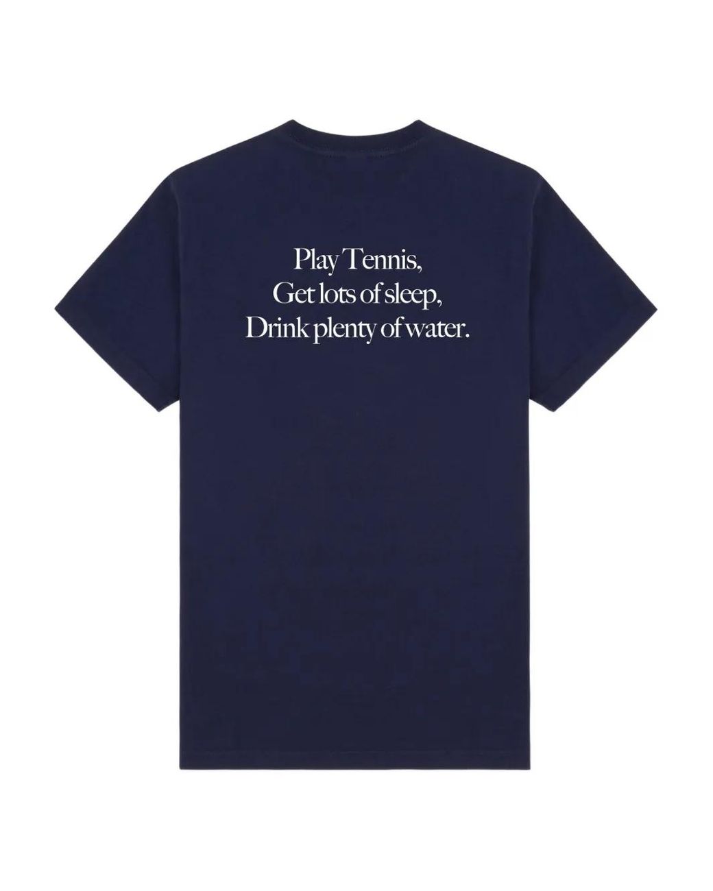 Sporty & Rich Blue International Logo-Print T-Shirt
