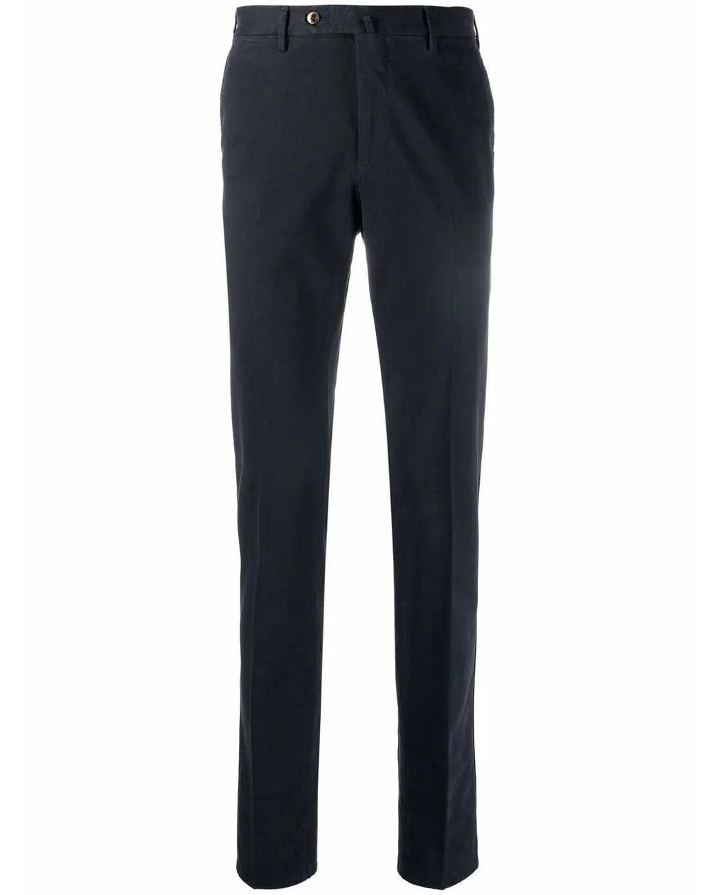 PT Torino Blue Straight Leg Chino Trousers for men