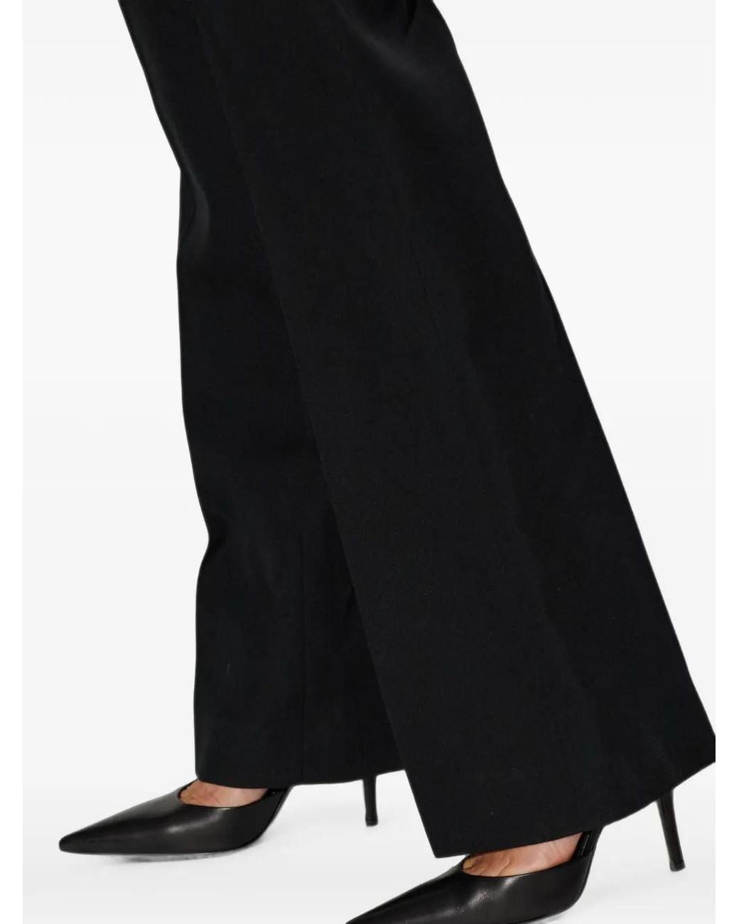 Balmain White Pointed-Toe Ankle-Strap Pumps