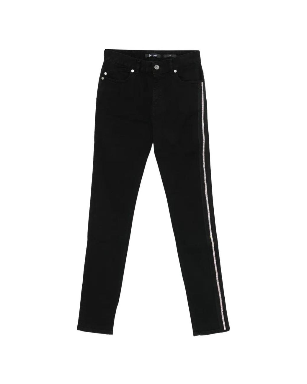 Just Cavalli Black Belt-Loops Jeans
