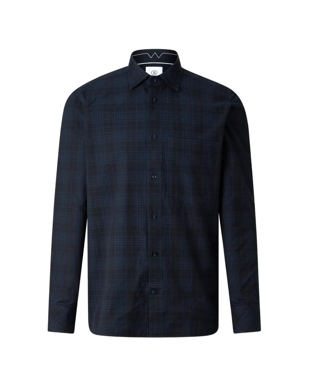 Bogner Blue Chemise Hardy À Carreaux for men