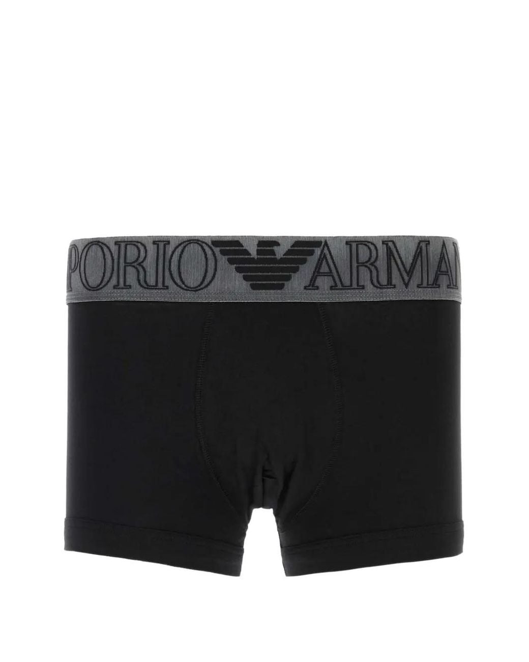 Emporio Armani Black Megalogo Organic-Jersey Boxer Briefs for men
