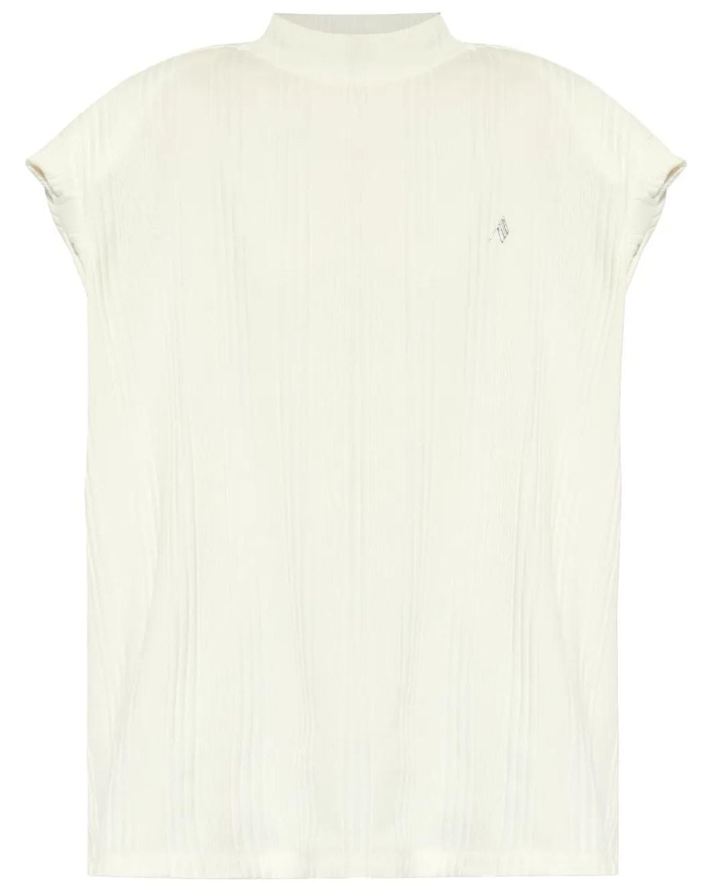 The Attico Natural Logo Cotton T-Shirt