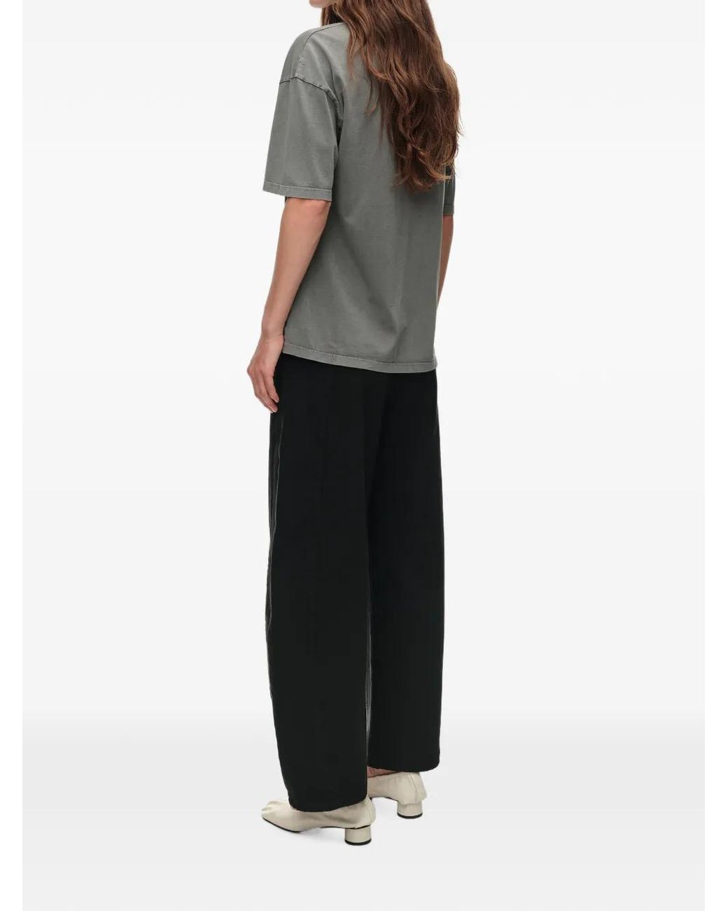 Bimba Y Lola Gray Washed Chihuahua Logo T-Shirt