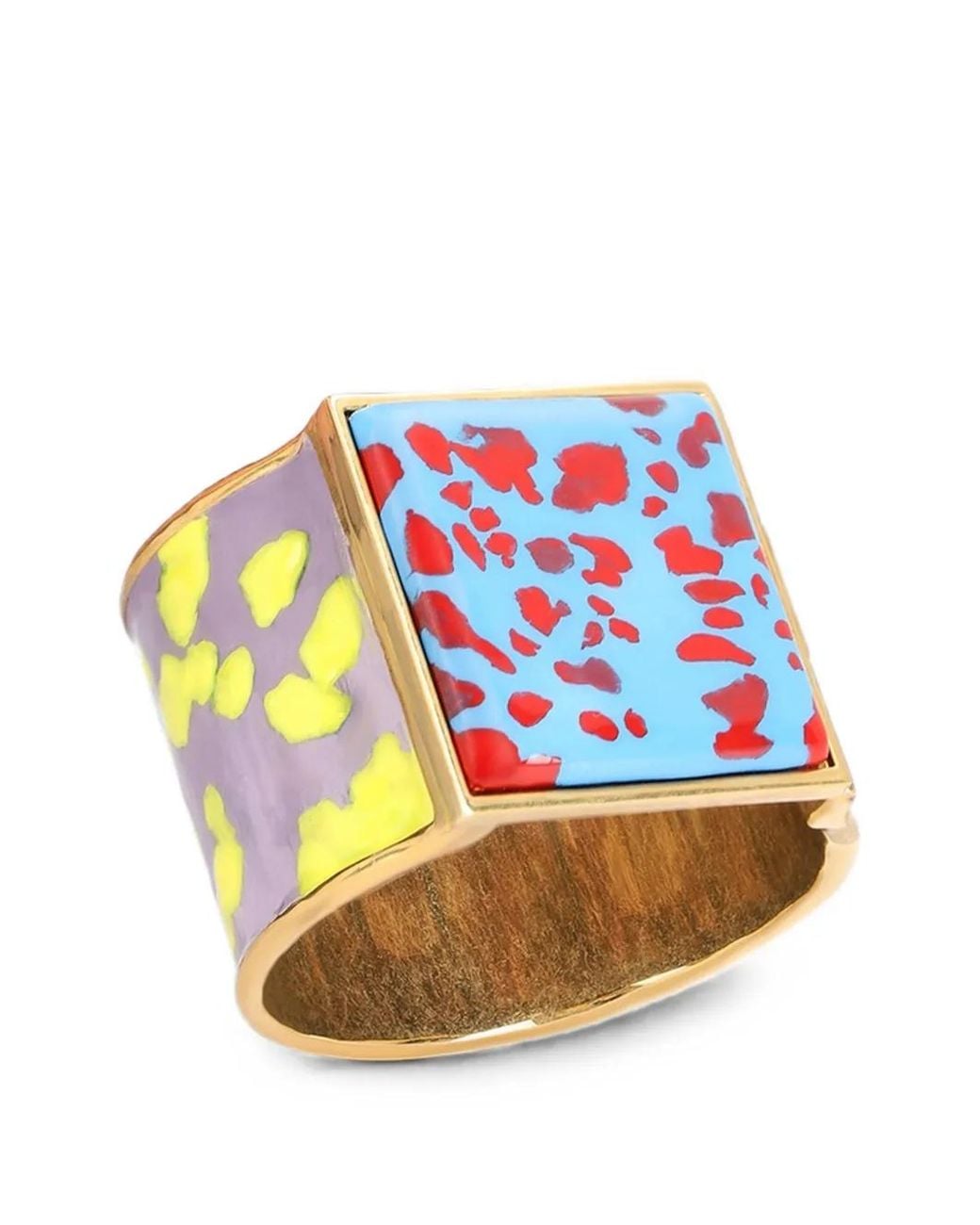 Dries Van Noten Blue Handmade Painted Bracelet